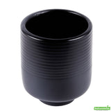 Vase, Table Art, 3 x 3 x 3.50 Inch, Ceramic, Black, Tea Cup Shape,1 - 1 EACH