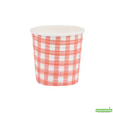 Cups, Coffee, 4 Ounce, Paper, Picnic Print, Spiral Wall, 2.50 x 2.50 x 2.25 Inch,20 - 25 COUNT