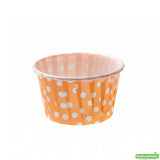 Cups, Baking, 1.6 Ounce, Paper, Hot Orange Polka Dot, Pleated, 1.6 Ounce,1 - 200 COUNT