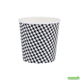 Cups, Coffee, 4 Ounce, Paper, Houndstooth, Spiral Wall, 2.50 x 2.50 x 2.25 Inch,20 - 25 COUNT