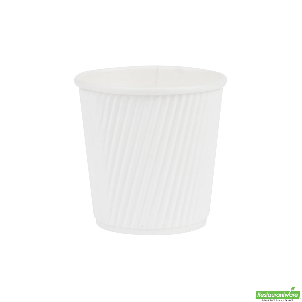 Cups, Hot, 4 Ounce, Paper, White, Ripple Wall, 4 Ounce,1 - 500 COUNT