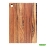 Board, Serving, 12 x 8 Inch, Rectangular, Acacia Wood, with Bark Edges,1 - 1 EACH