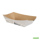 Trays, Food, 6.6 Inch, Paper, News Print Design, 6.6 Linear Inch,1 - 200 COUNT