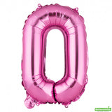 Balloon, Mylar, Balloonify 16 Inch, Number 0, Pink,1 - 1 EACH