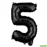 Balloon, Mylar, Balloonify 16 Inch, Number 5, Black,1 - 1 EACH