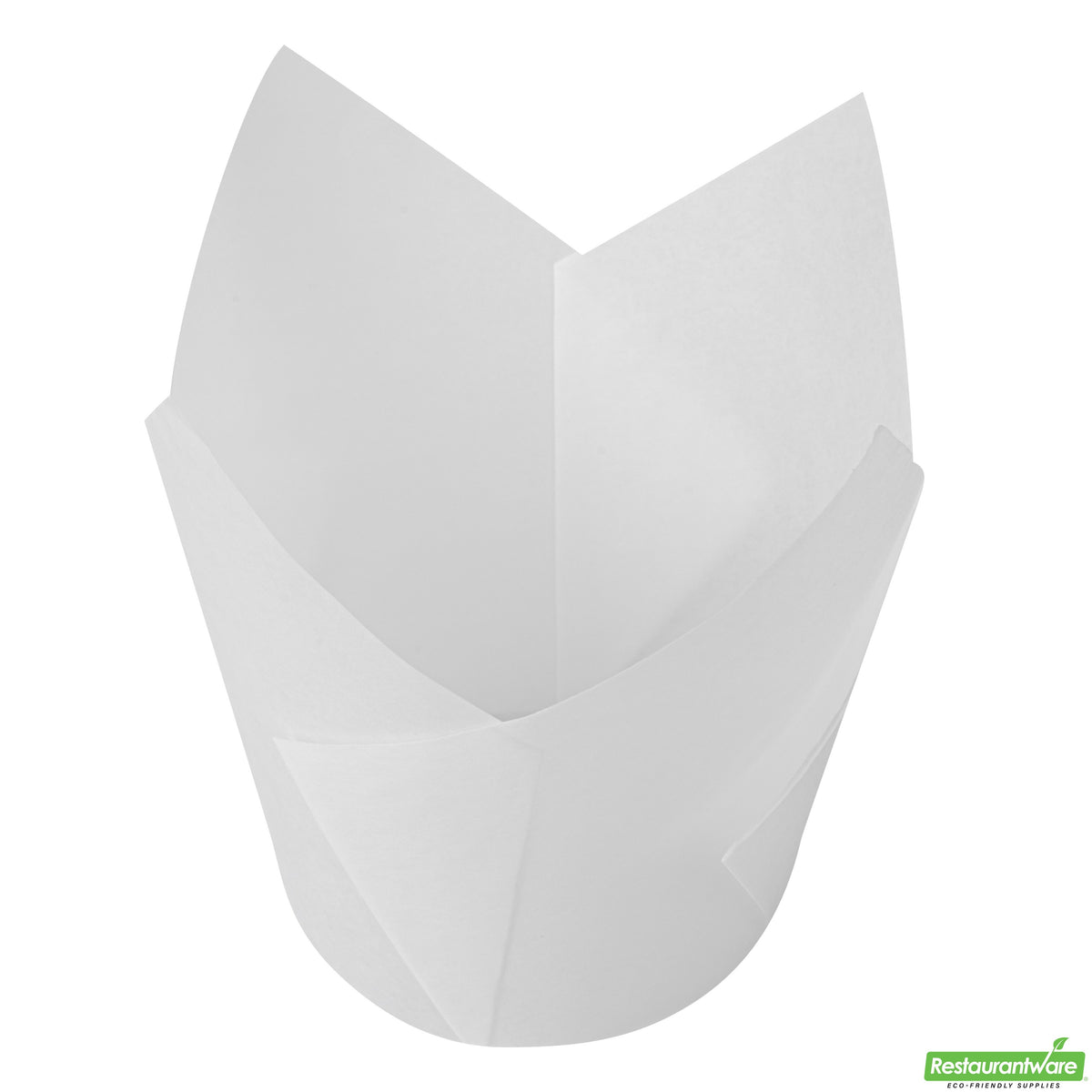 Cups, Baking, Panificio 3.5 Ounce, Paper Tulip, White,500 - 1 COUNT