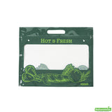 Bags, Hot Food, Bag Tek 12.75 x 5.75 x 10.25 Inch, Plastic, Green,100 - 1 COUNT