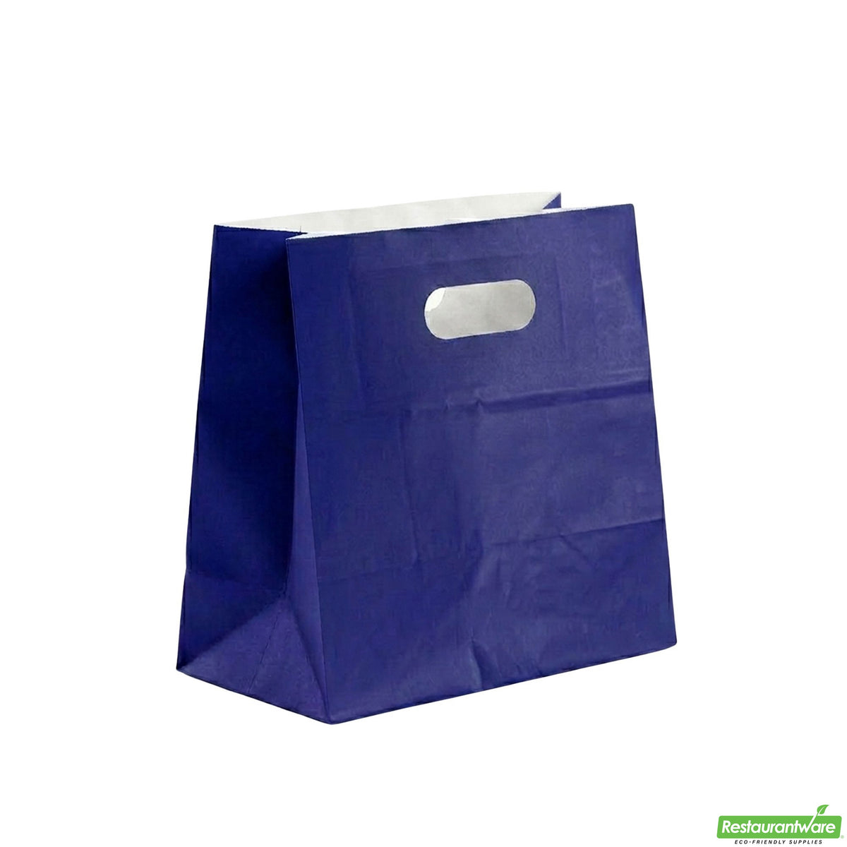 Bags, Take-Out, Bag Tek 11 x 7 x 11 Inch, Paper, Purple, Rectangular, with Handles,100 - 1 COUNT