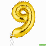 Balloon, Mylar, Balloonify 16 Inch, Number 9, Gold,1 - 1 EACH
