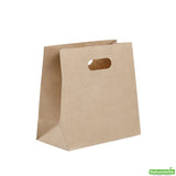 Bags, 11 x 7 x 11 Inch, Paper, Kraft, with Handle,1 - 100 COUNT