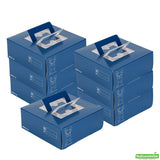 Boxes, Cake & Lunch, Cater Tek 9 x 9 x 3.50 Inch, Paper, Frenchie, with Window & Pop-Up Handle,50 - 1 COUNT