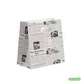 Bags, 11 x 7 x 11 Inch, Paper, Newsprint, with Handle,1 - 100 COUNT