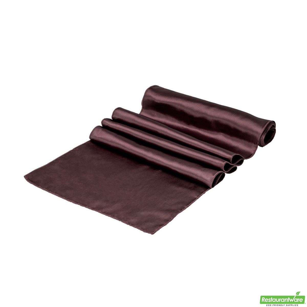 Table Runners, 12 x 108 Inch, Satin, Dark Brown,1 - 10 COUNT