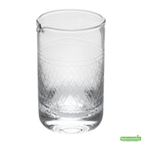 Glass, Mixing, Bar Lux 17 Ounce, Crystal, Hand-Blown, with Diamond Cut Pattern, 17 Ounce,1 - 1 EACH