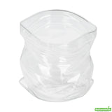 Bowl, Glass, 22 Ounce, Clear, Unzipped Bag-Shaped, 4.75 x 4 x 4.5 Inch,1 - 1 EACH