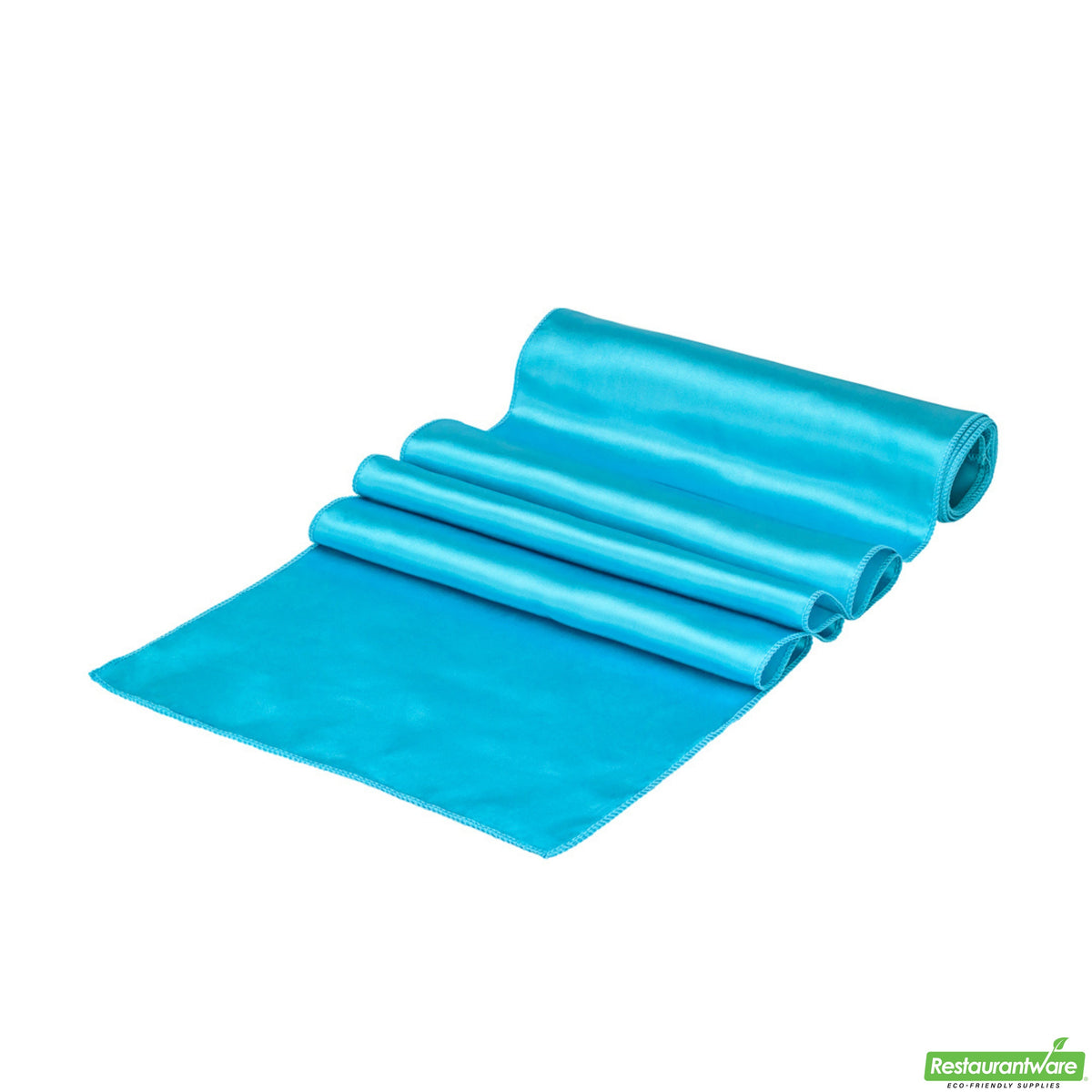 Table Runners, 12 x 108 Inch, Satin, Sky Blue,1 - 10 COUNT