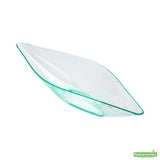 Dishes, Appetizer, 1 Ounce, Plastic, Sea Green, Canoe-Shaped, Heavyweight, 1 Ounce,1 - 100 COUNT