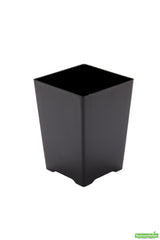 Cups, Dessert, 4 Ounce, Plastic, Black Quadrato Design, Tall Square, Heavyweight, 4 Ounce,1 - 100 COUNT