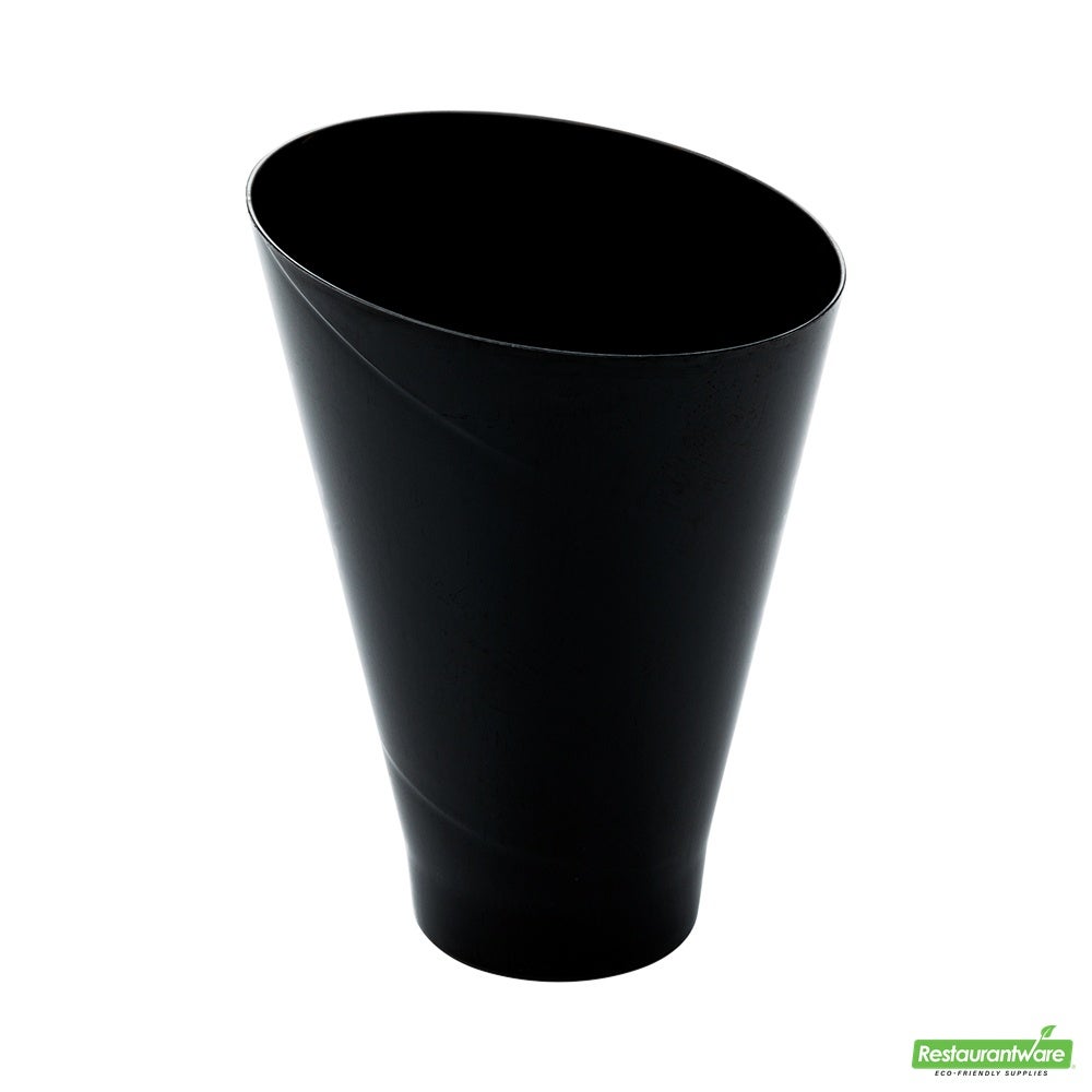 Cups, Dessert, 6.5 Ounce, Plastic, Black, Round Incline, Heavyweight, 6.5 Ounce,1 - 100 COUNT