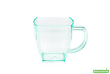 Cups, Coffee, 5 Ounce, Plastic, Sea Green, Soft Square, Heavyweight, 5 Ounce,1 - 100 COUNT