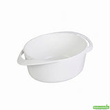 Bowls, Mini, Plastic, White Infinity Design, Round Pot-Shaped, Heavyweight, with Loop Handles,1 - 100 COUNT