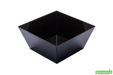 Bowls, 6.7 x 6.7 x 3.1 Inch, Plastic, Black, Square, Heavyweight, 6.7 Linear Inch,1 - 25 COUNT