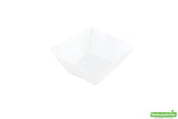 Bowls, 6 Ounce, Plastic, White Aqua Design, Square Wave-Edge, Heavyweight, 6 Ounce,1 - 100 COUNT