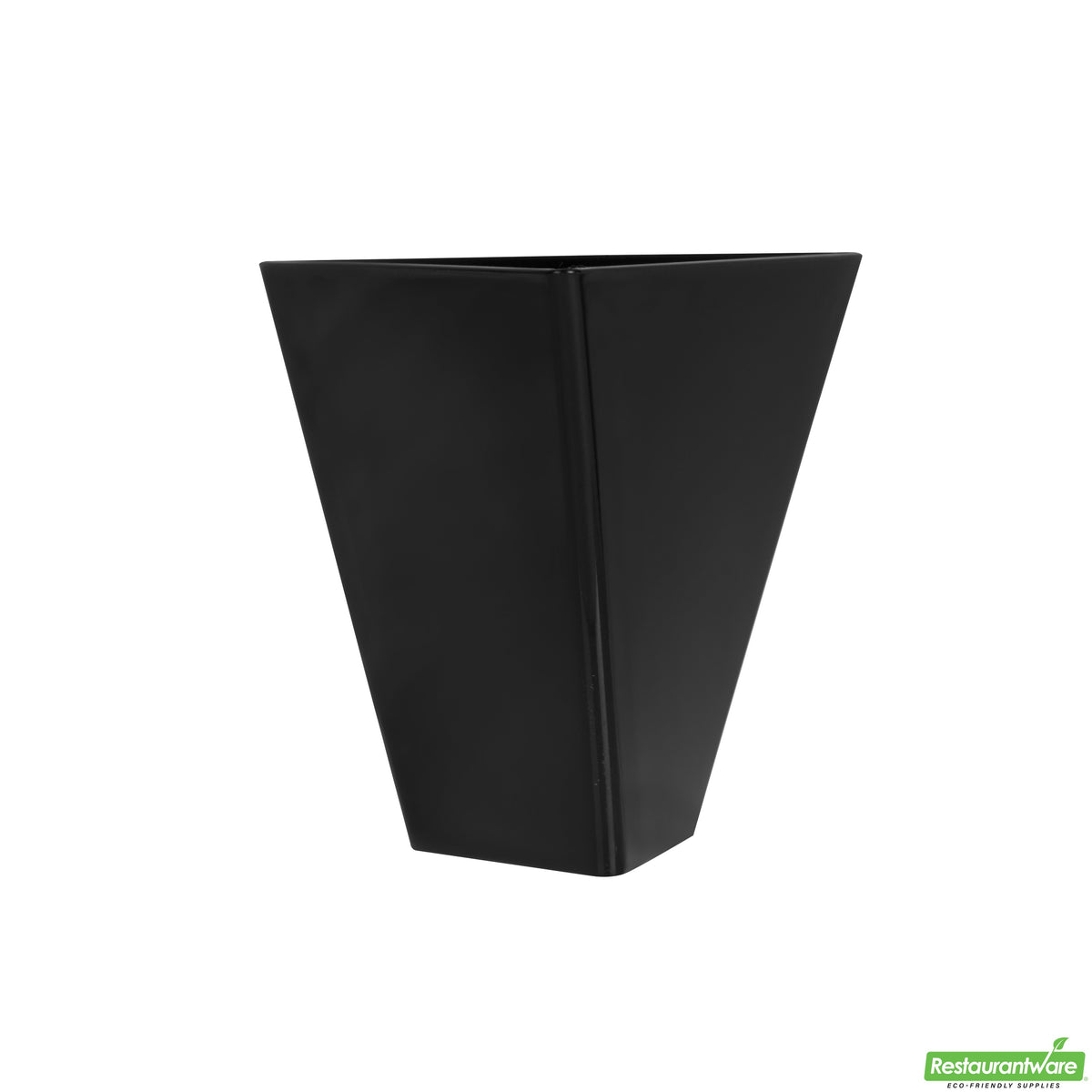Cups, Dessert, 2.9 x 2.6 x 2.8 Inch, Plastic, Black Torcente Design, Tall Triangle, Heavyweight,1 - 100 COUNT