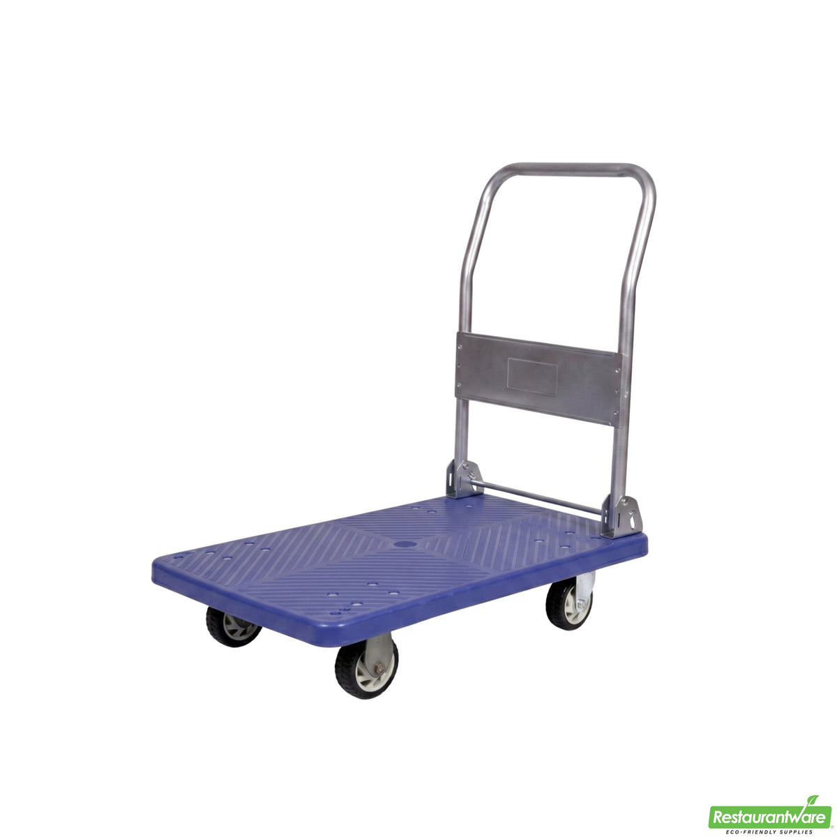 Cart, Platform, 31.5 x 21 x 32.75 Inch, Folding, Clean Blue, Plastic, 660 Pound Capacity,1 - 1 EACH
