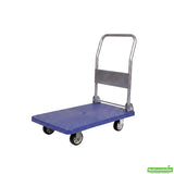 Cart, Platform, 31.5 x 21 x 32.75 Inch, Folding, Clean Blue, Plastic, 660 Pound Capacity,1 - 1 EACH