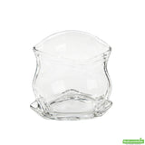 Bowl, Glass, 8 Ounce, Clear, Unzipped Bag-Shaped, 3.25 x 2.75 x 3.25 Inch,1 - 1 EACH
