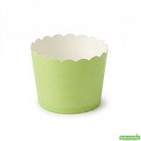 Cups, Baking, 3 Ounce, Paper, Eco Green, Scallop, Mini 2.50 x 2.50 x 1.75 Inch, Round,200 - 1 COUNT