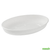Plates, Salad, Pulp Safe 9.25 x 6 x 1.5 Inch, Sugarcane, White, Oval, 26 Ounce,100 - 1 COUNT