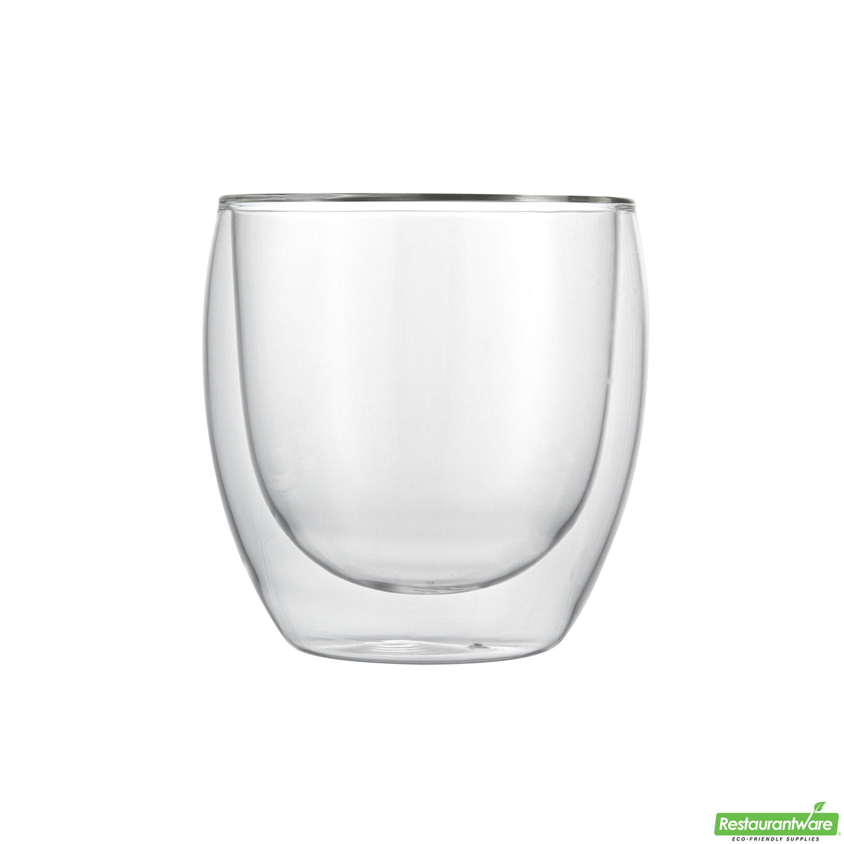 Cups, Coffee, Glass, 8 Ounce, Double-Wall, Borosilicate, 3.25 x 3.25 x 3.50 Inch,6 - 2 COUNT
