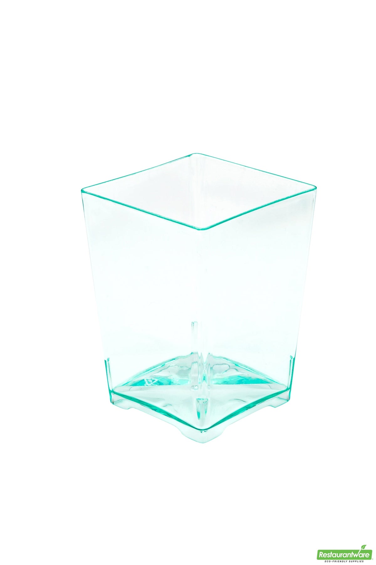 Cups, Quadrato Dessert, 4 Ounce, Plastic, Sea Green, Tall, Heavyweight, 4 Linear Inch,1 - 100 COUNT