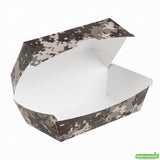 Containers, Hot Dog & Sandwich, Bio Tek 6.75 x 3.50 x 3.50 Inch, Paper, Camouflage, Rectangular,100 - 1 COUNT