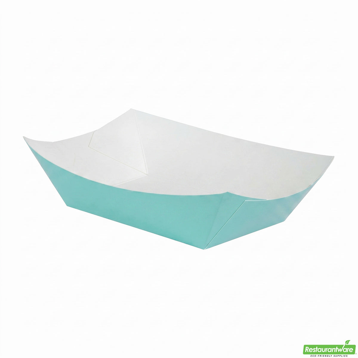 Boats, Bio Tek 5.50 x 3.50 x 2 Inch, Paper, Turquoise, 1 Pound, #100,4 - 50 COUNT