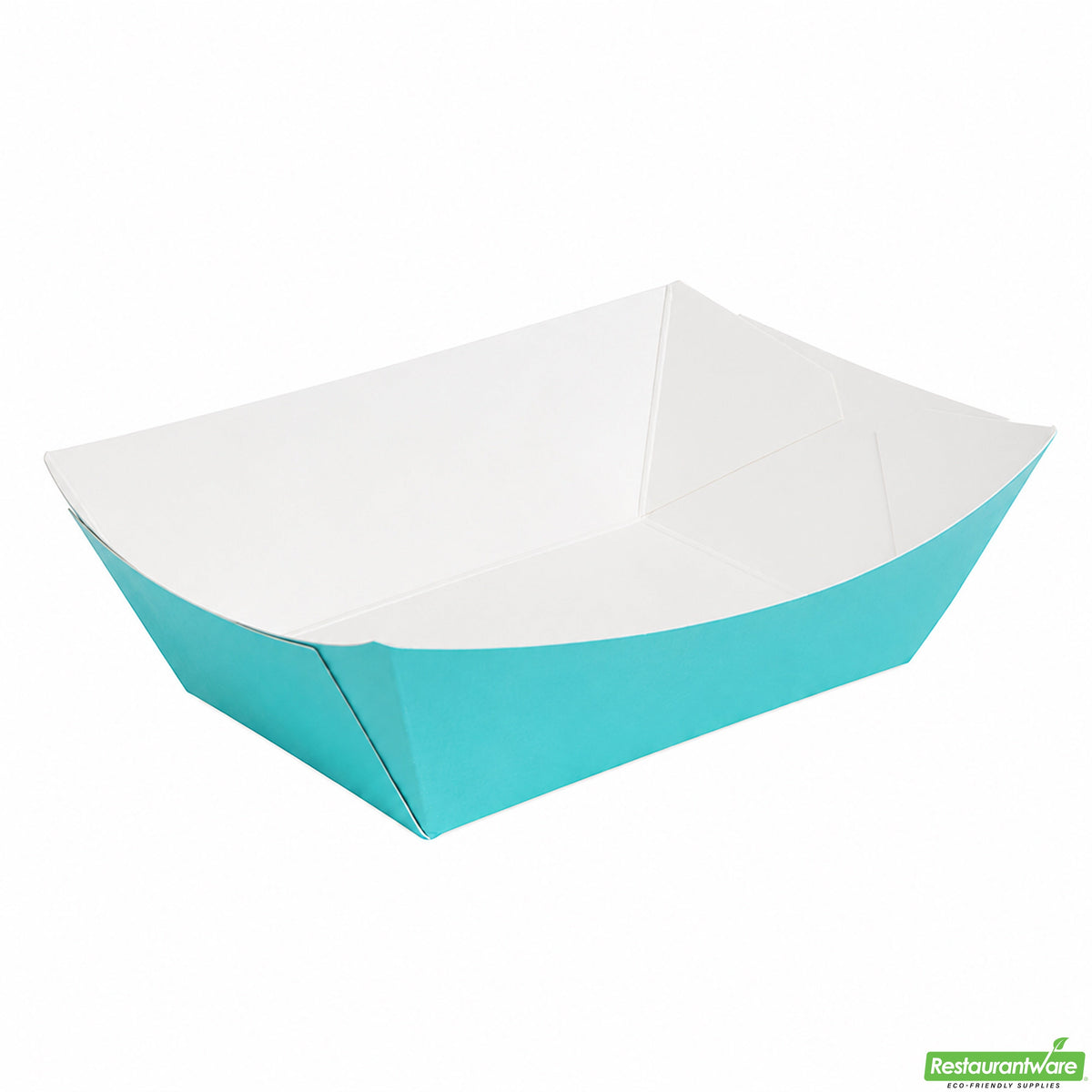 Boats, Bio Tek 4.25 x 2.75 x 1.50 Inch, Paper, Turquoise, 0.50 Pound, #50,8 - 50 COUNT