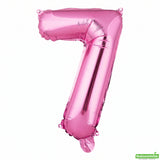 Balloon, Mylar, Balloonify 16 Inch, Number 7, Pink,1 - 1 EACH