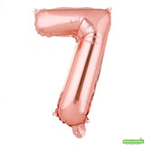 Balloon, Mylar, Balloonify 16 Inch, Number 7, Rose Gold,1 - 1 EACH