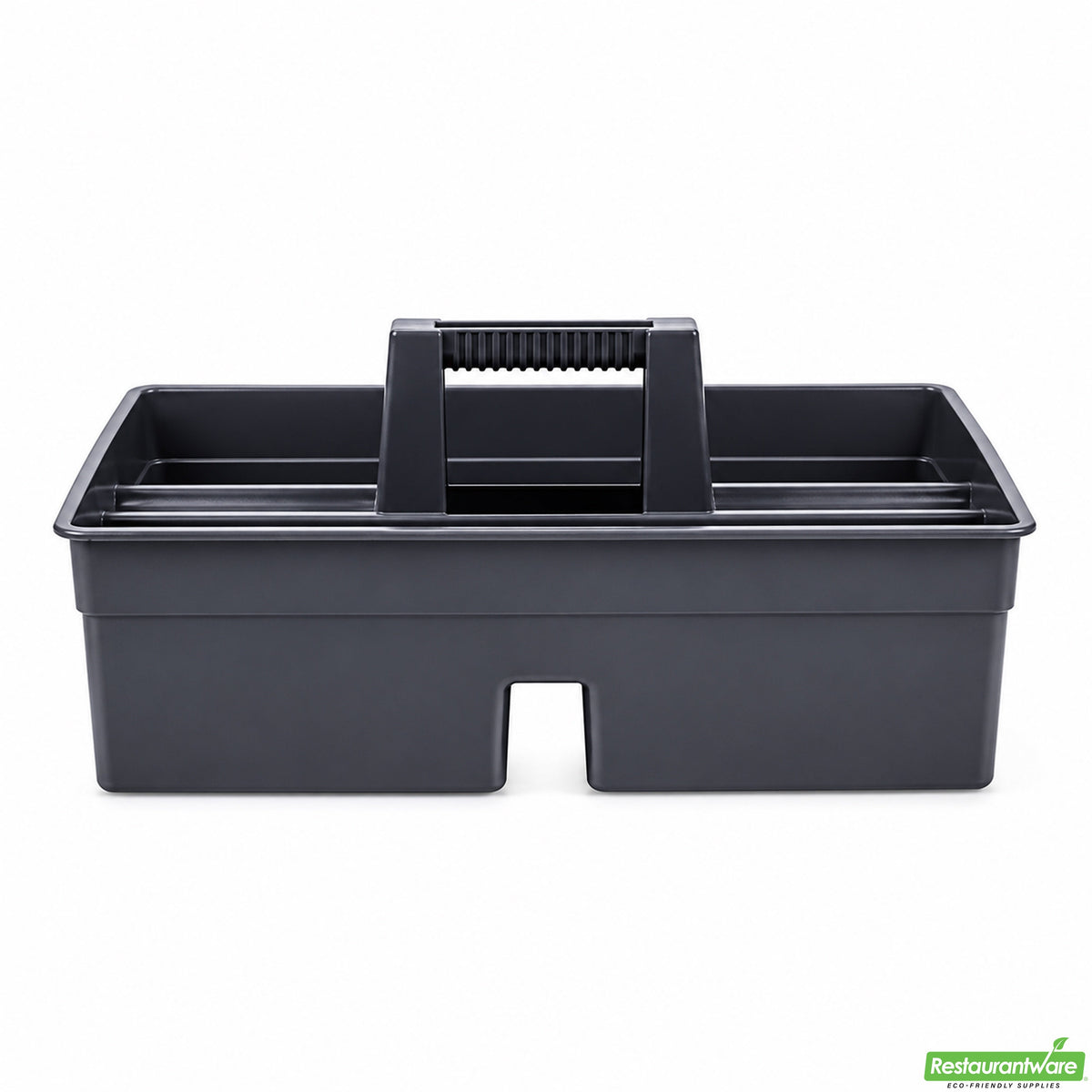 Caddy, Cleaning, 16 x 10.5 x 7 Inch, 3-Compartment, Black, Plastic, with Handle,1 - 1 EACH