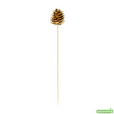 Skewers, 6 Inch, Bamboo, with Mini Pine Cone, 6 Linear Inch,1 - 500 COUNT