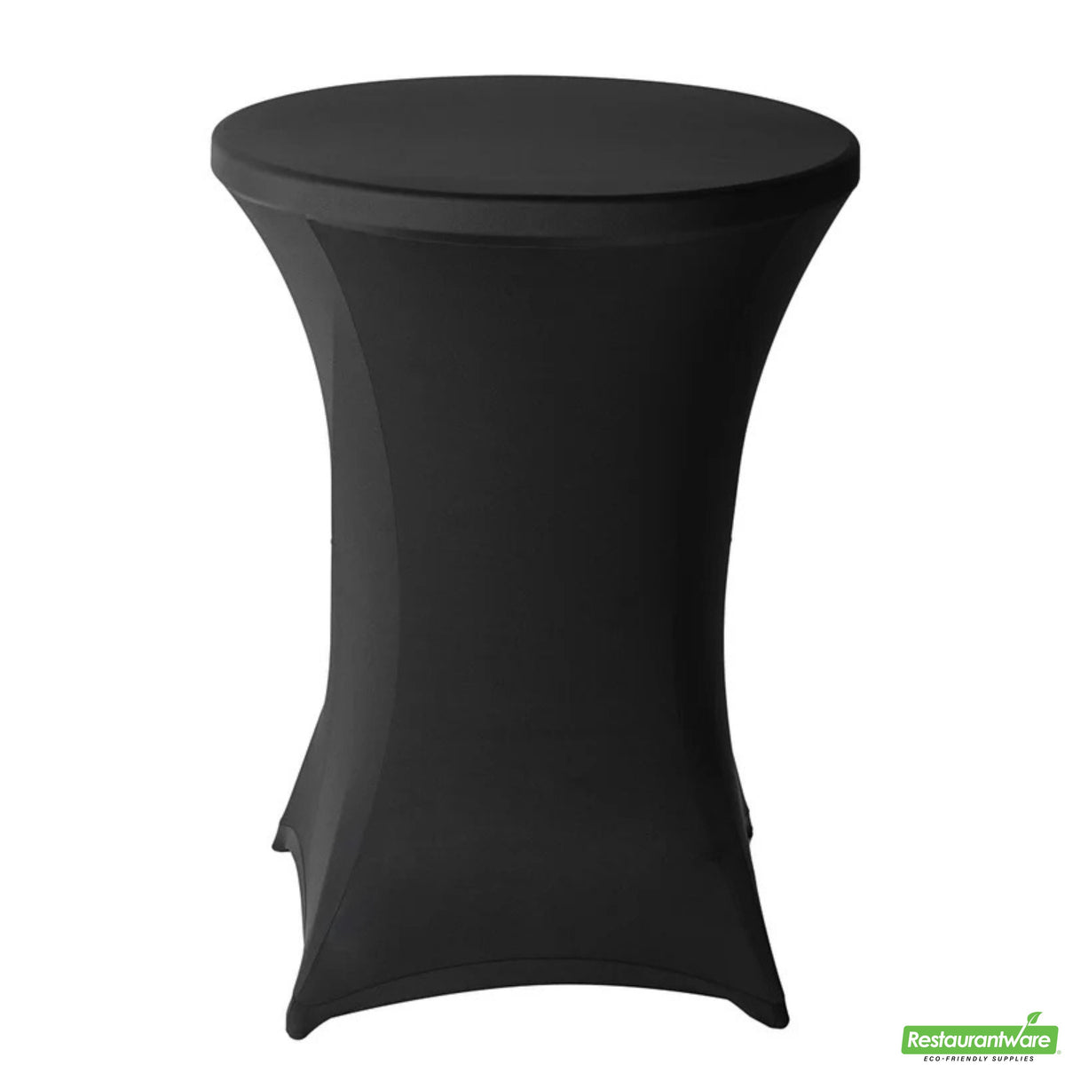 Table Covers, 36 Inch, Spandex, Black, Round,1 - 10 COUNT