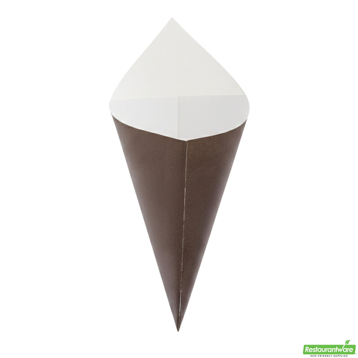 Containers, Food, 10 Inch, Paper, Black, Cone, 10 Linear Inch,1 - 100 COUNT