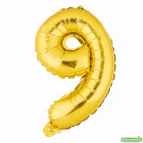 Balloon, Mylar, Balloonify 16 Inch, Number 9, Gold,1 - 1 EACH