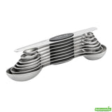 Spoon Set, Measuring, Met Lux, 8-Piece, Black, Stainless Steel, Magnetic,1 - 1 EACH