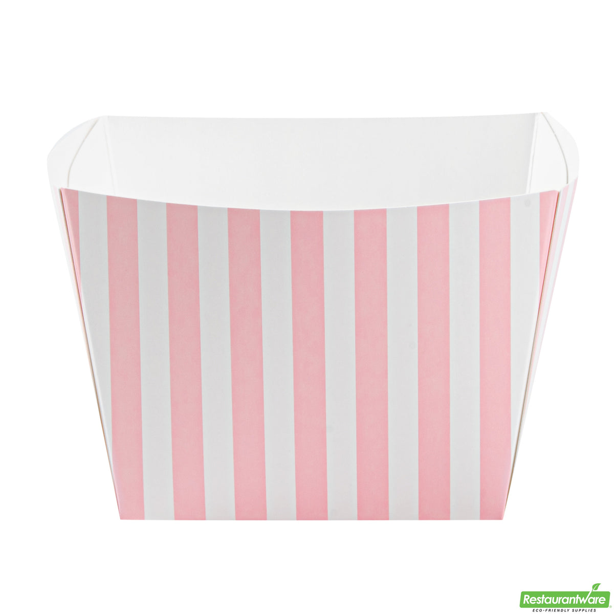 Boxes, Snack, Bio Tek 5.25 x 5.25 x 3.25 Inch, Paper, Pink & White Stripe,200 - 1 COUNT