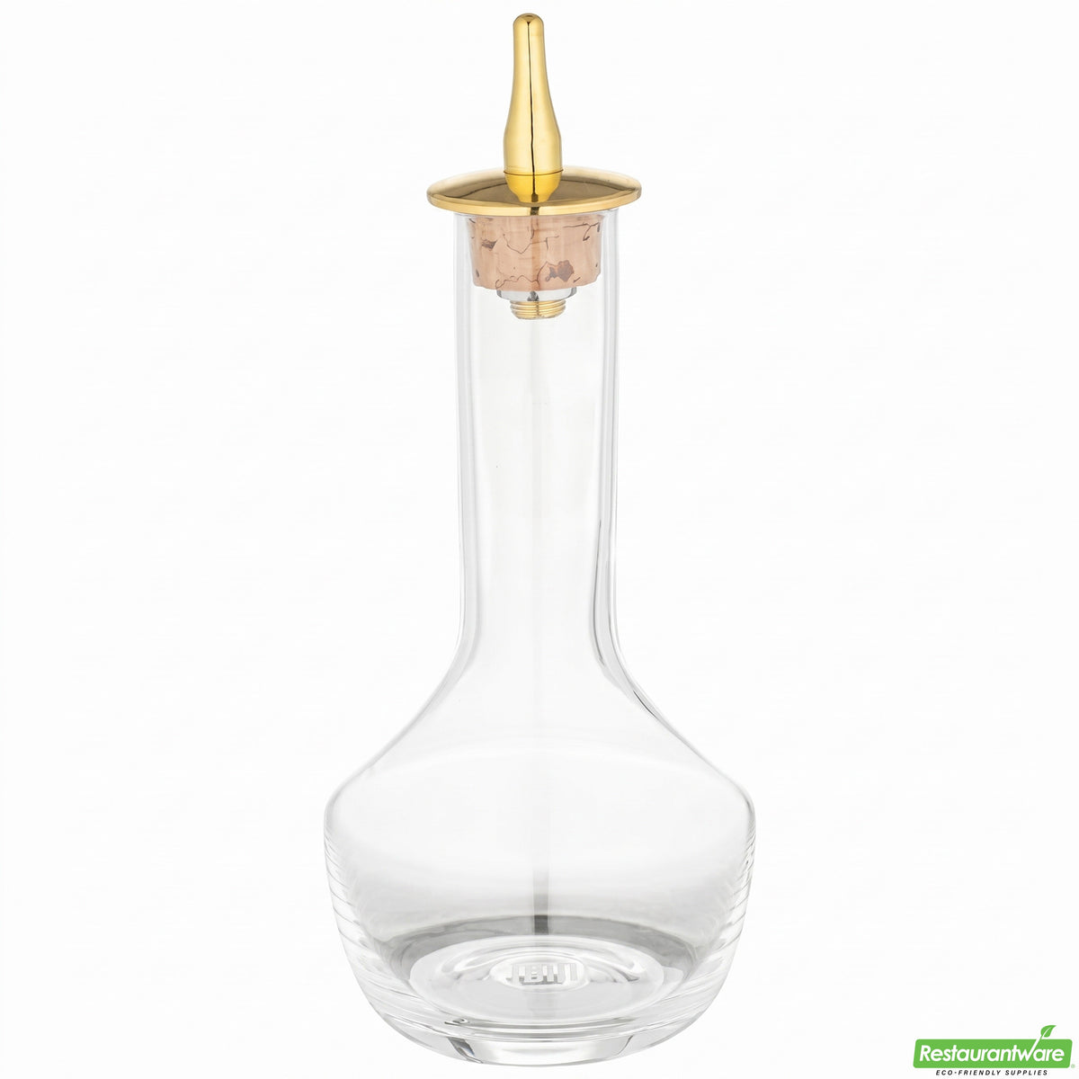 Bottle, Bitters, 3.5 Ounce, Glass, with Gold-Plated Dasher, 3.5 Ounce,1 - 1 COUNT