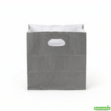 Bags, Take-Out, Bag Tek 11 x 7 x 11 Inch, Paper, Gray, Rectangular, with Handles,100 - 1 COUNT