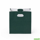 Bags, Take-Out, Bag Tek 11 x 7 x 11 Inch, Paper, Forest Green, Rectangular, with Handles,100 - 1 COUNT